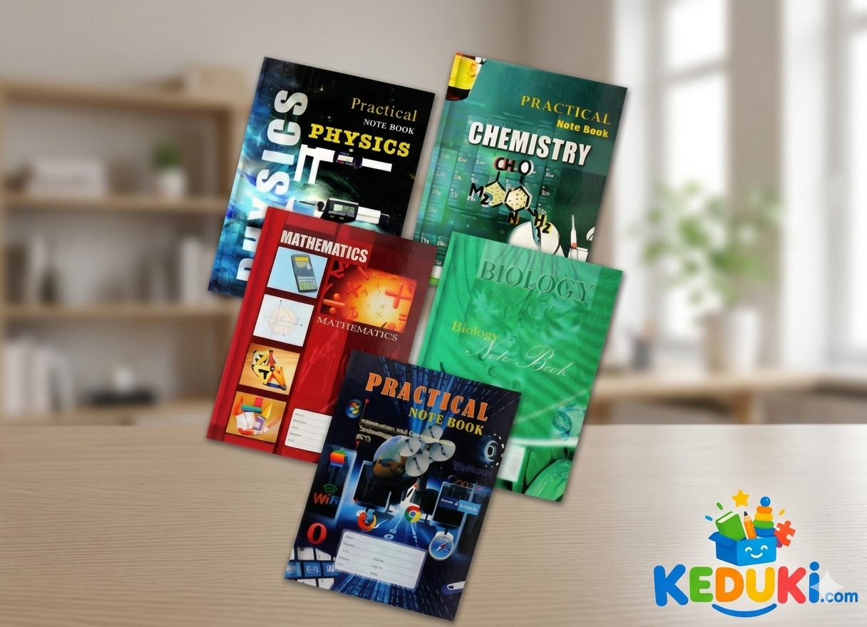 Practical Notebook combo (Physics+Chemistry+Biology+Mathematics+ICT)